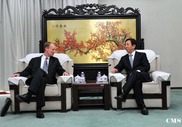 河鋼舞鋼于勇會見西門子奧鋼聯董事長奧布萊特?諾依曼